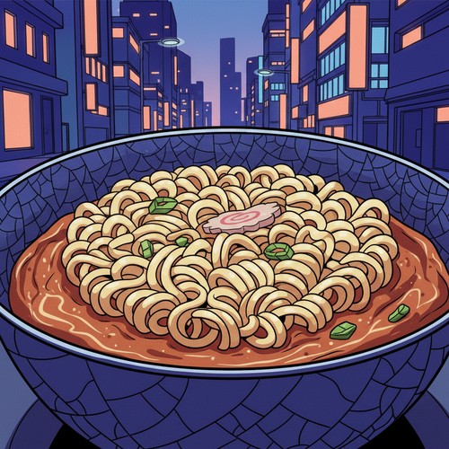 면발이 국물을 다 머금은 채 식어버린 라면