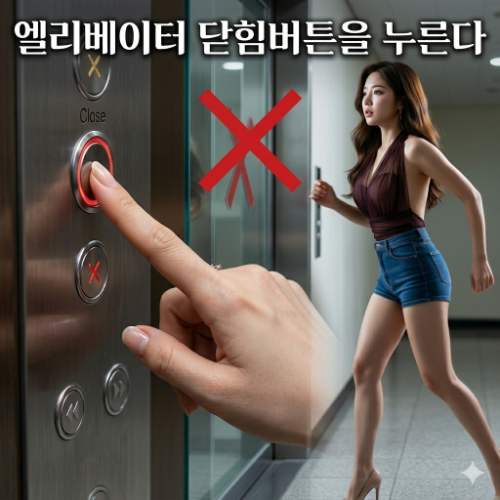 난 혼자가 좋아. 바로 닫힘 버튼 무한 푸시
