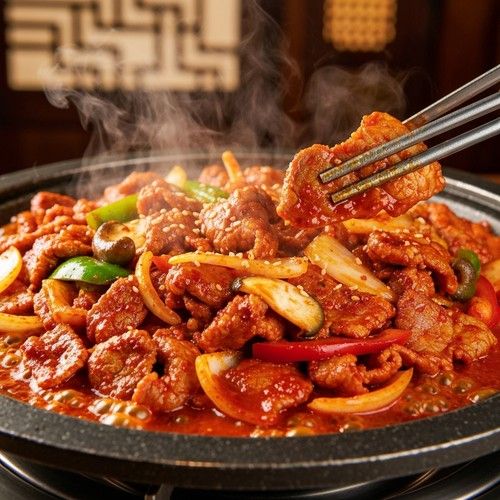 제육볶음 (Feat. 쌈채소)