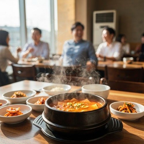 점심시간 (오전의 끝과 여유)